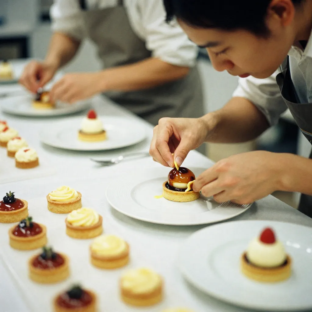 Pastry arts class focusing on technique